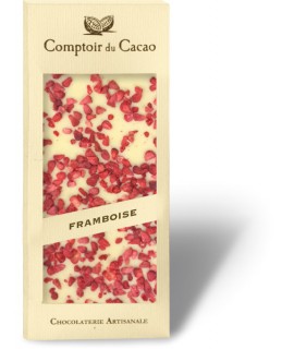 Tablette chocolat blanc - framboise