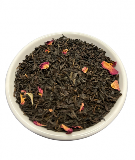 Thé noir parfumé - Roses avec pétales
